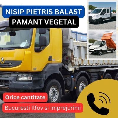 Nisip,balast,pietris,margairtar,pamant(magurele,dumitrana,jilava