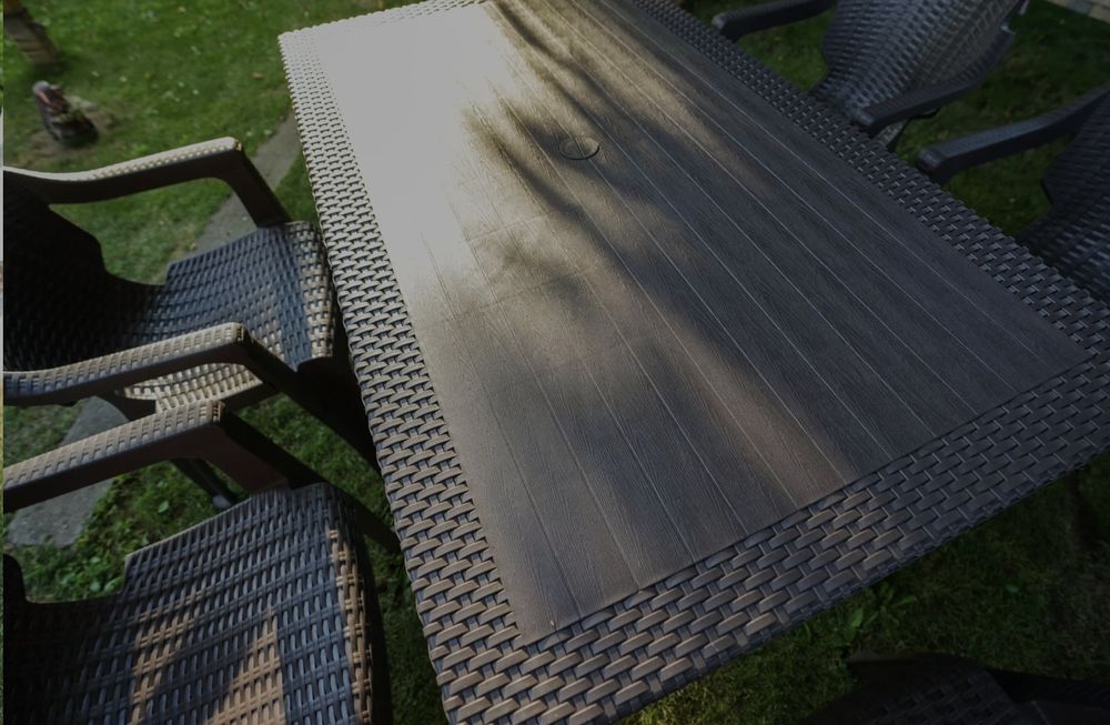 Висококачествен градински комплект от маса 140х80см. и 6 стола пвц – р