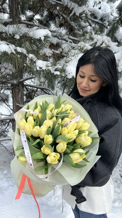 Красивые, свежие тюльпаны