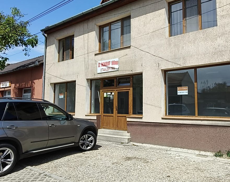 Inchiriez 120 m², vad comercial foarte bun si parcare, 800 €, A Saguna
