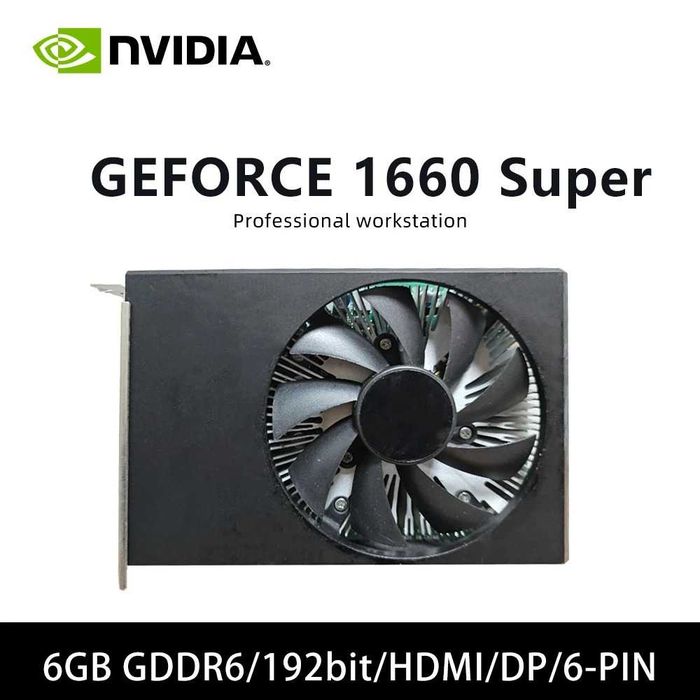 Placa video GTX 1660 Super, 6GB GDDR6, PCI-E 3.0, HDMI, DP, DVI