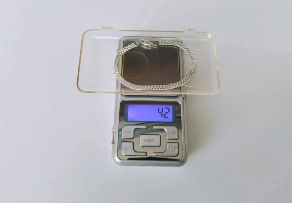 Veche bratara cu zale din argint de 925, copii