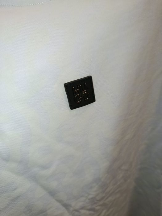 Бяла мъжка тениска Hugo