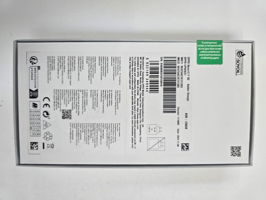 Telefon mobil Oppo Reno12 F, 8GB RAM, 256GB, 5G, Amber Orange -P-