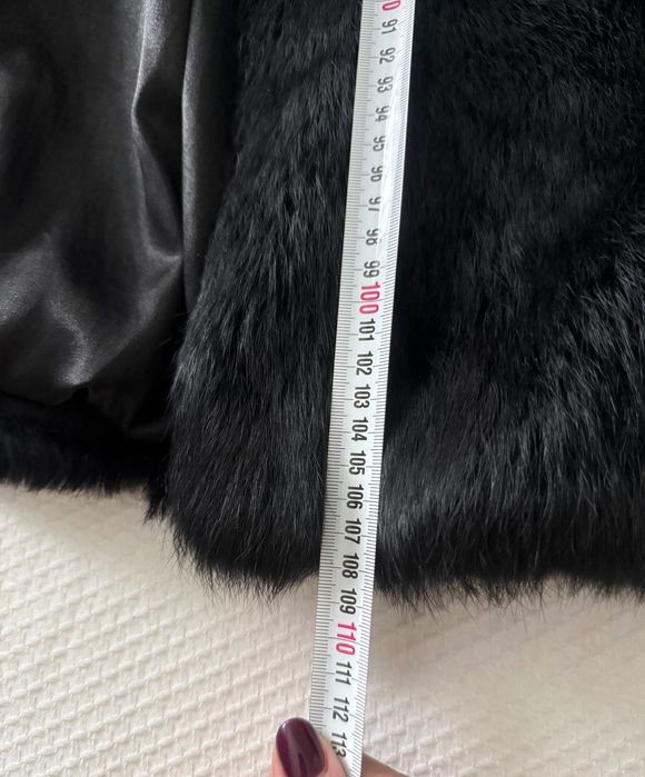 Дамско палто от заек естествен косъм