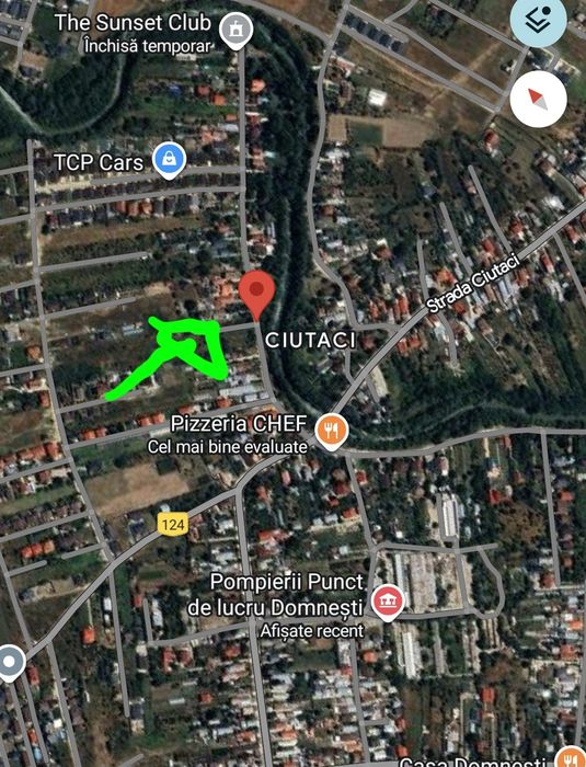 Vand teren stradal, toate utilitatile