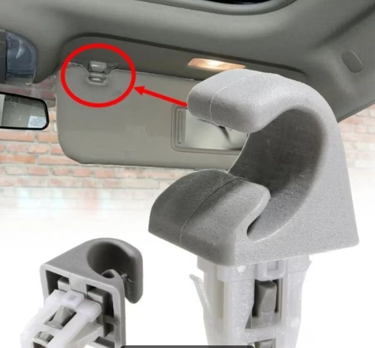 2 бр. Щипки за сенник за кола, Сив цвят за Toyota Camry, Corolla, RAV4, Highlander, Prius