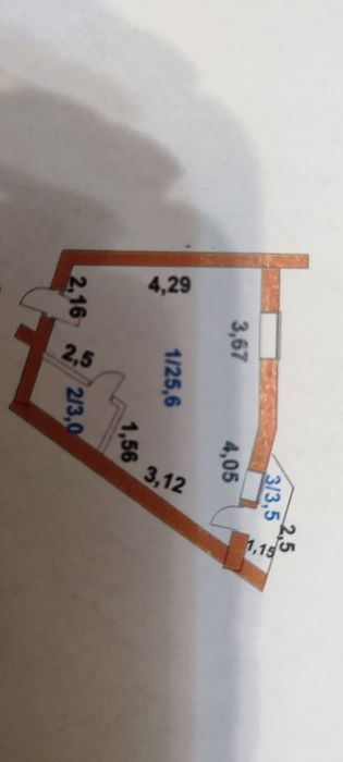 Продам квартиру-студию  в Лесной Поляне