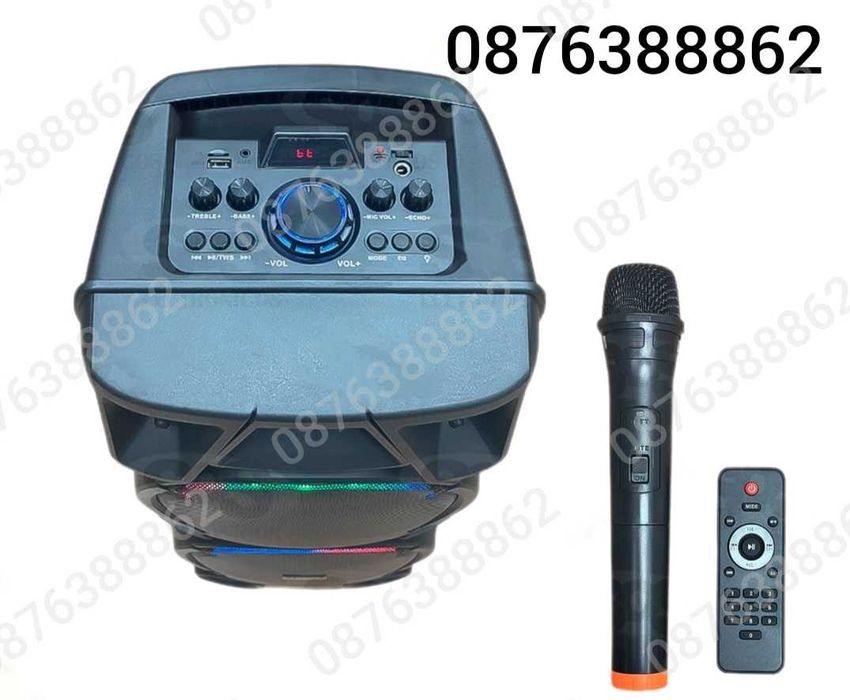 ПРОМО! Голяма Караоке Тонколона 73см. 16 инча с Безжичен Микрофон