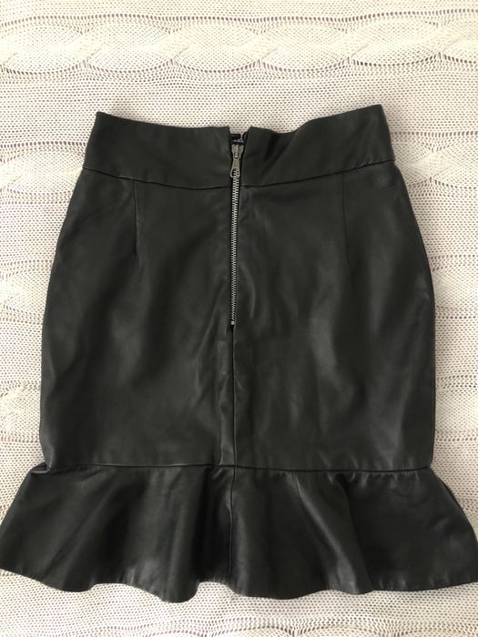 Fusta piele 100%, mar. XS (34)