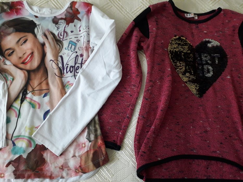 Блузи с дълъг ръкав за момиче р.140