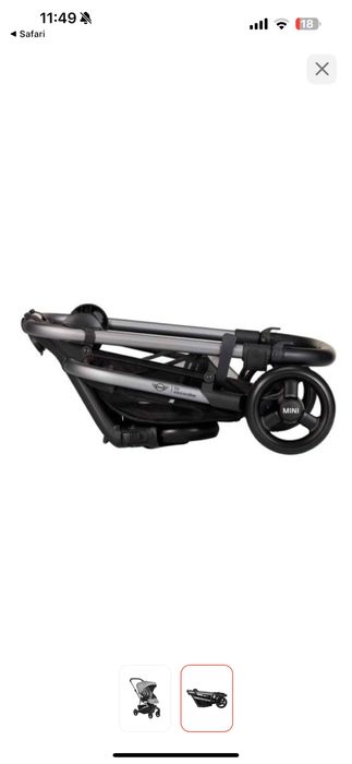 Коляска easy walker charley by mini cooper + люлька