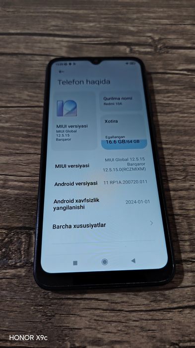 Redmi 9 A ishlashi yaxshi ayol kishi ishlatgan sinmagan ochilmagan