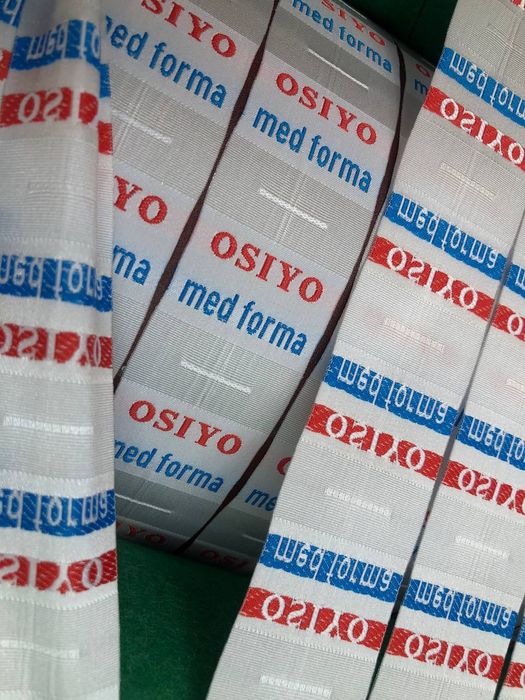 Jakkard, satin, karton birkalar a'lo sifat darajasi bilan