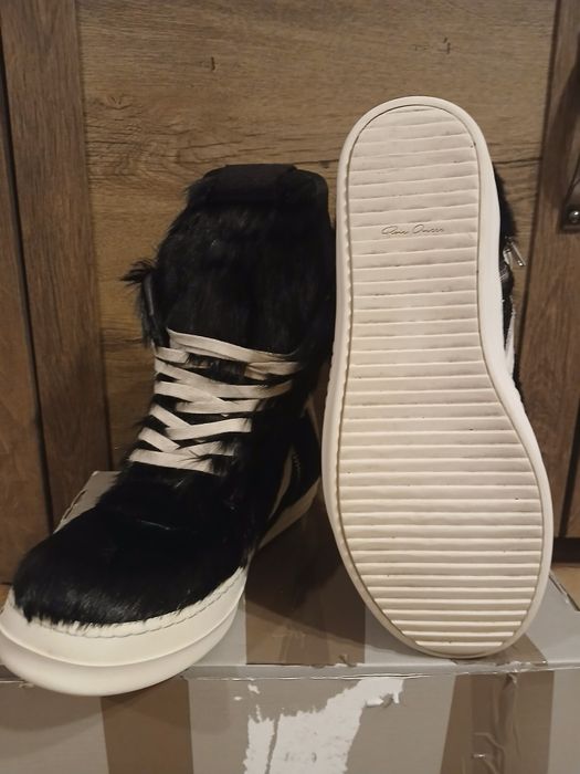 Rick owens geobaskets pony hair