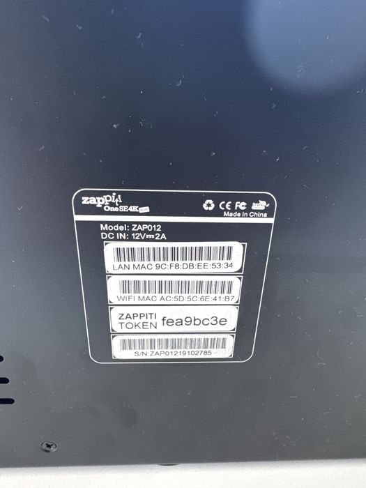 Zappiti one SE 4k HDR