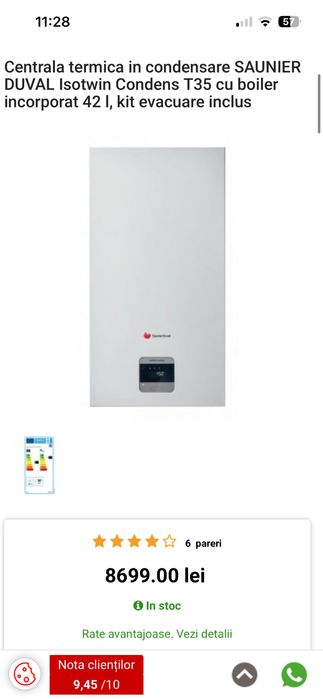 Centrala de la hermann ,saunier Duval