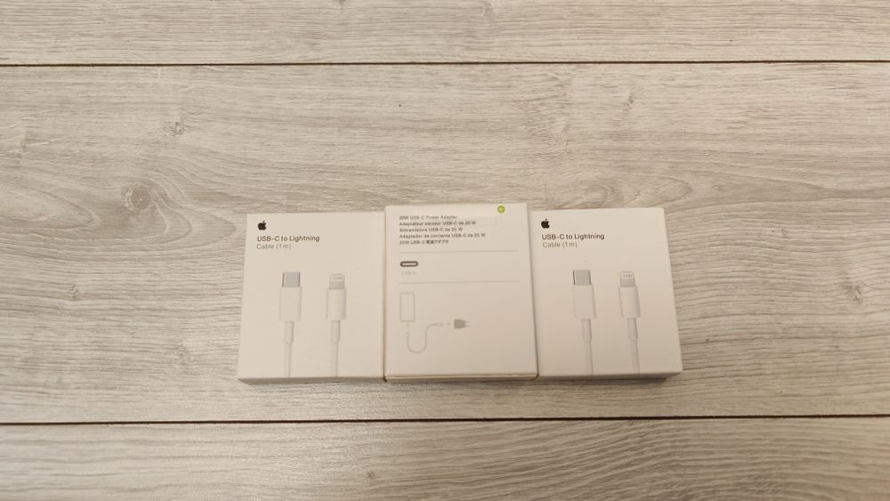 Kit încărcător 20w fast charge  și cablu usb c to  lightning sau usb c