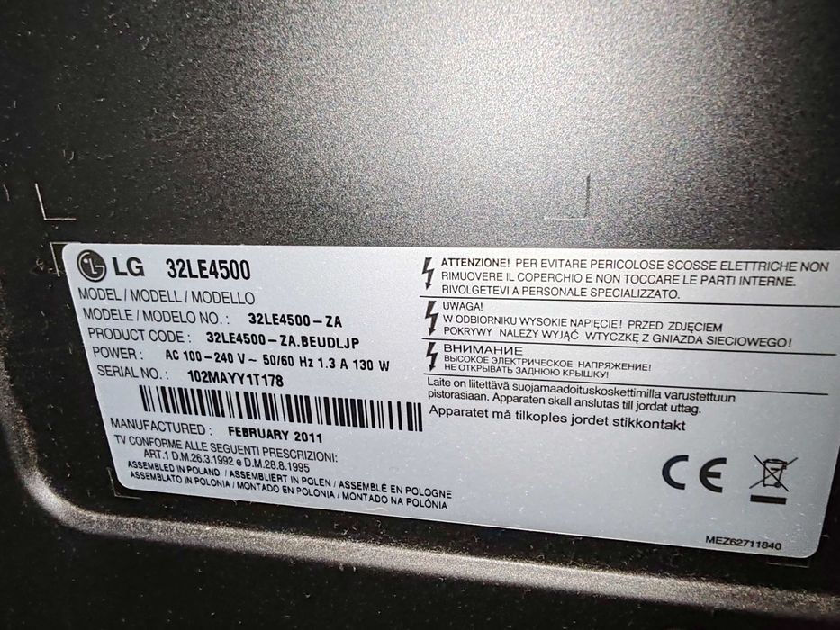 TV LED LG 32LE4500 diagonala 81cm impecabil