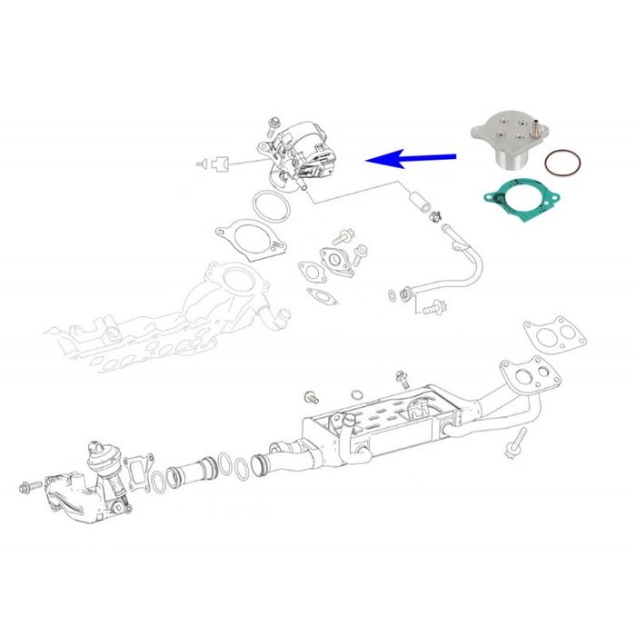 ЕГР заместител EGR delete MERCEDES Мерцедес 320CDI ОМ642 OM642 _147Z