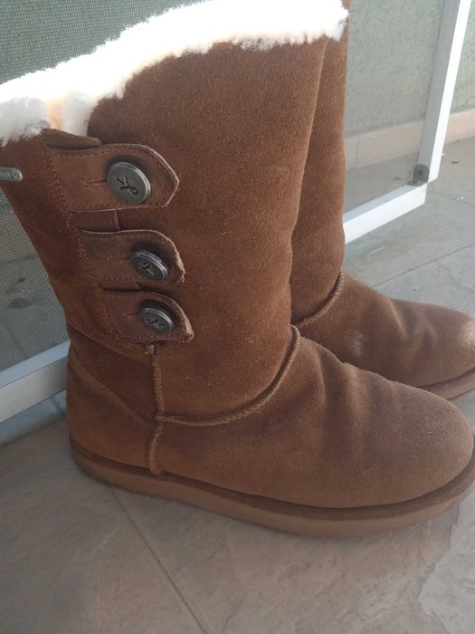 Дамски кафяви ботуши