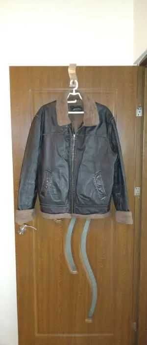 Geaca piele cu blana pe interior - Authentic