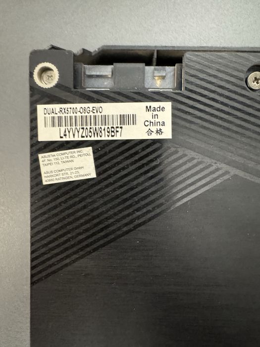 Vand placa video DUAL RX5700-O8G-EVO