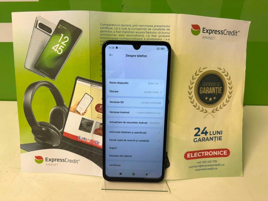 Telefon Xiaomi Redmi 14C 5G (B.61682-Tatarasi) Garantie 2 ani-350 lei