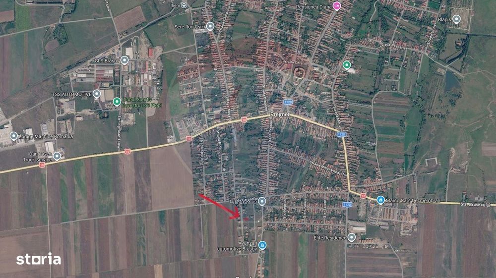 Teren intravilan 609 mp | Împrejmuit | Branșat la utilități | Prejmer