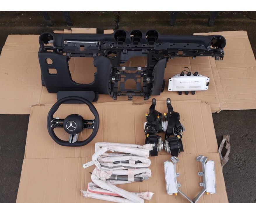 Mercedes Benz GLC x254 kit airbag - plansa bord HUD - set centuri