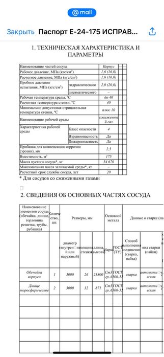 Цистерна Пропан 175 м3