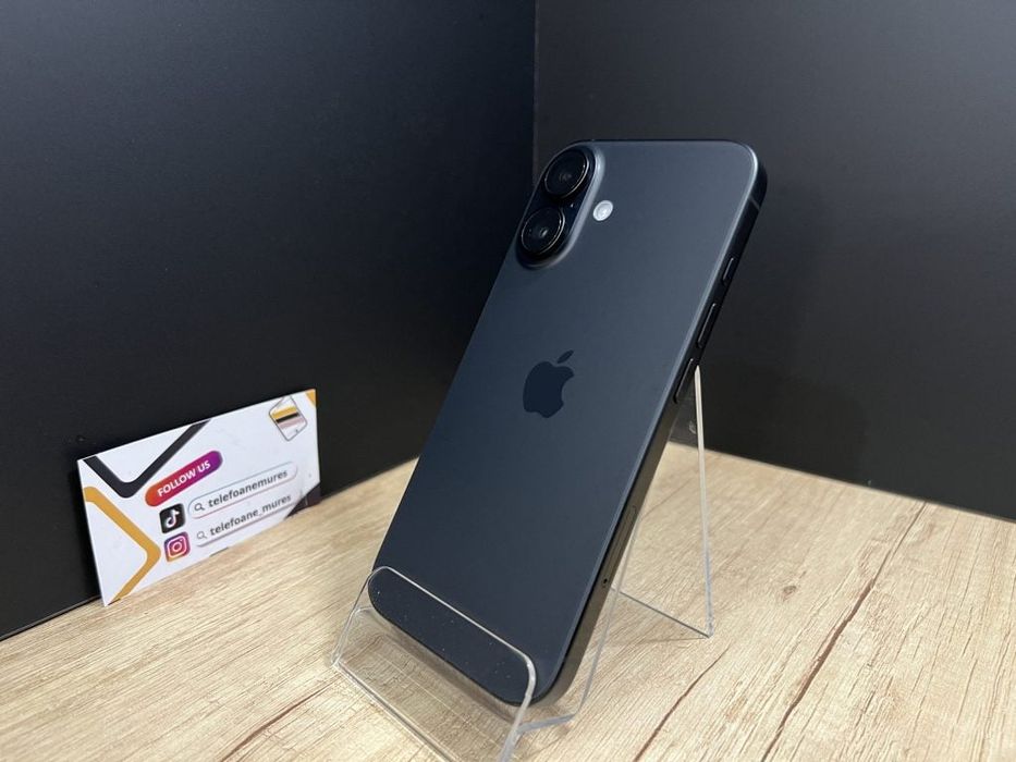 Iphone 16 128Gb Black Second-Hand 3 ani garanție, Telefoane Mures