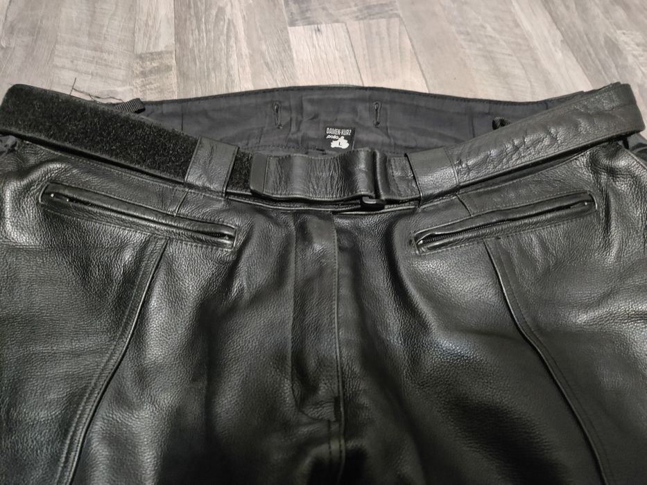 Кожен дамски мото панталон Polo