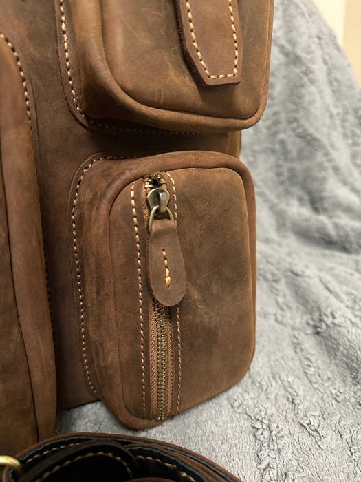 Кожаная сумка ручной работы