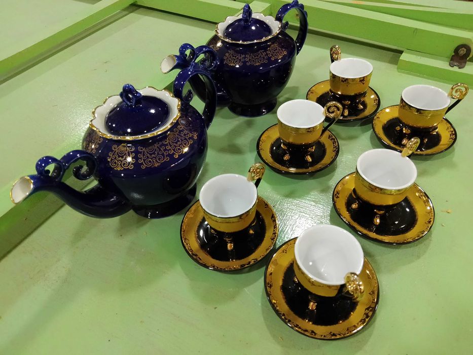 Комплекты национальных фарфоровых сервисов, производство ссср, ташкент