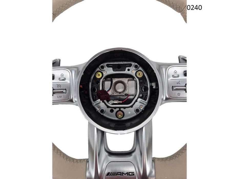 Volan sport piele AMG Mercedes  CLS, E, G, GLC, GLS, GLE Old touch bej
