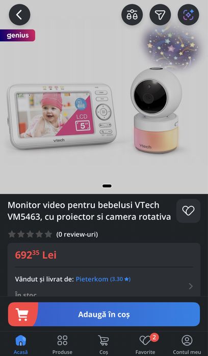 Camera supraveghere copil, in stare impecabila,