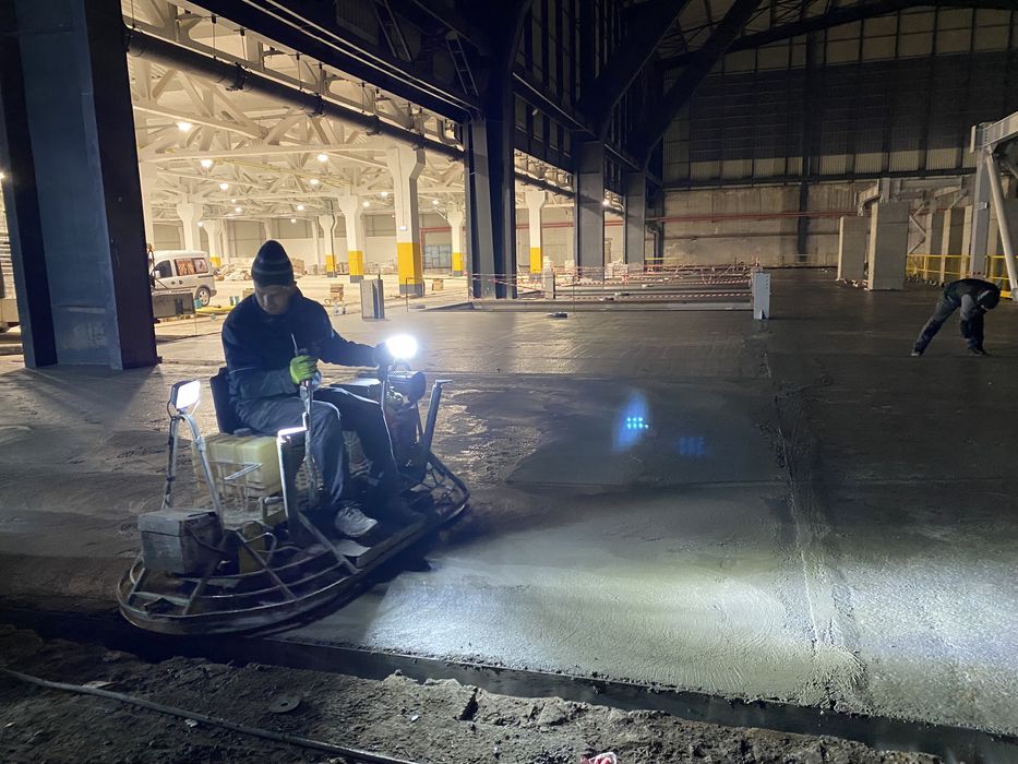 Turnari beton finisat mecanic elicopterizat