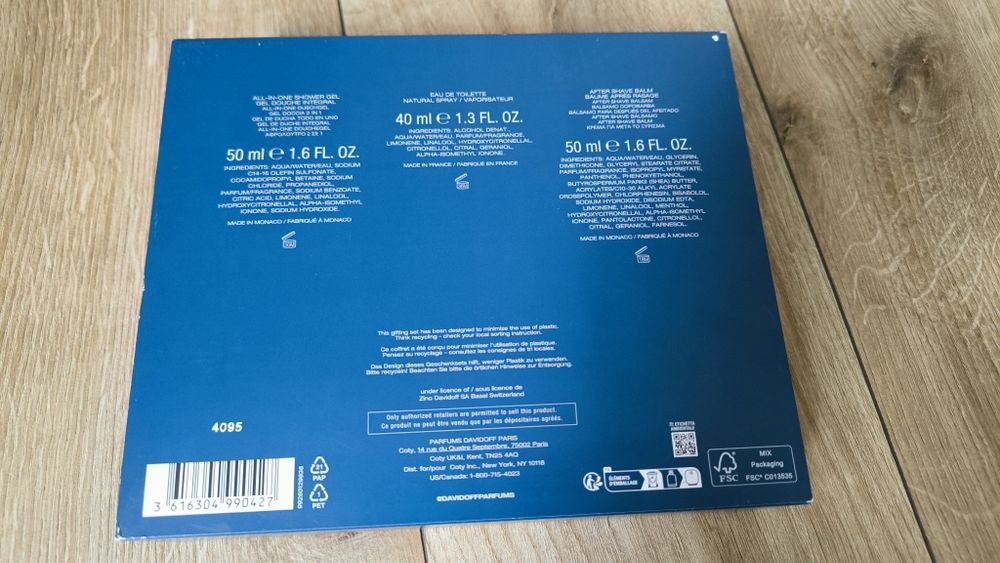 Cool Water Man - EDT 40 ml + gel de dus 50 ml + balsam după ras 50 ml