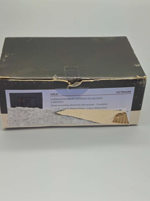 Вграден електронен стаен термостат Vemer CELO VE789400 (БЯЛ)