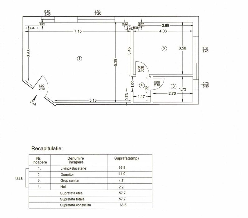 Apartament 2 camere Ploiesti, Mihai Bravu