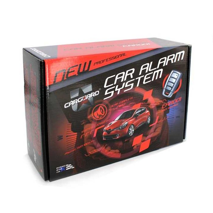 Alarma auto senzor de șoc reglabil,2telecomenzi,accesorii incluse,nouă