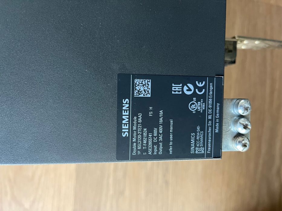 Siemens SINAMICS Double Motor Module 6SL3120-2TE21-8AA3