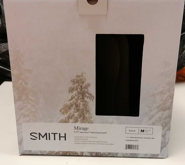 Нова дамска каска-шлем за ски/сноуборд Smith MIRAGE,M,55-59,черна