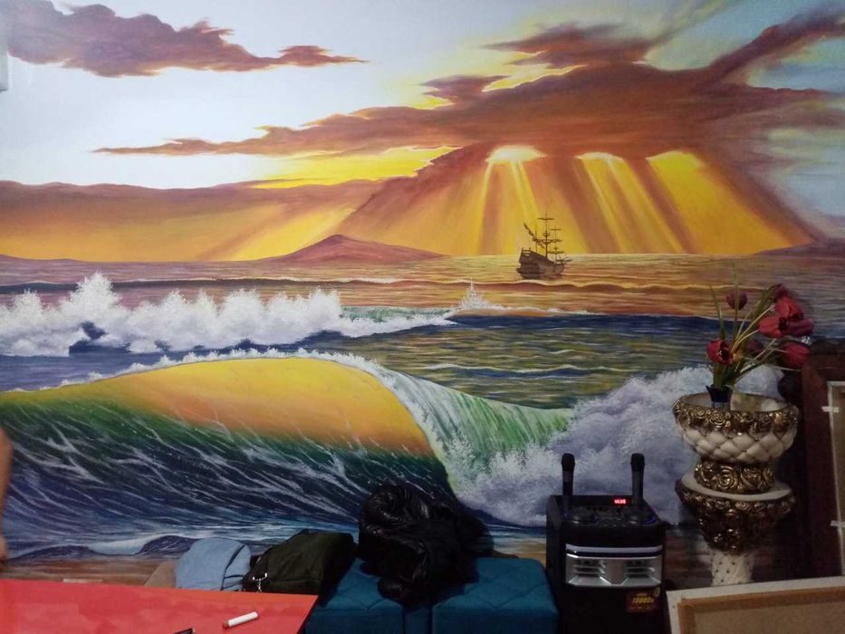 Devorga rasm chizish, relef, barelef