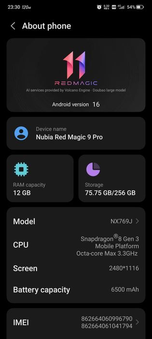 Nubia red magic 9 pro