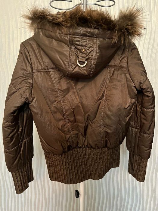 Куртка пуховик с натуральным мехом