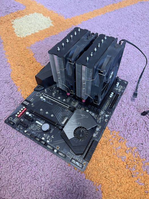 Ryzen 9 5900x + aourus x570 elite + кулер