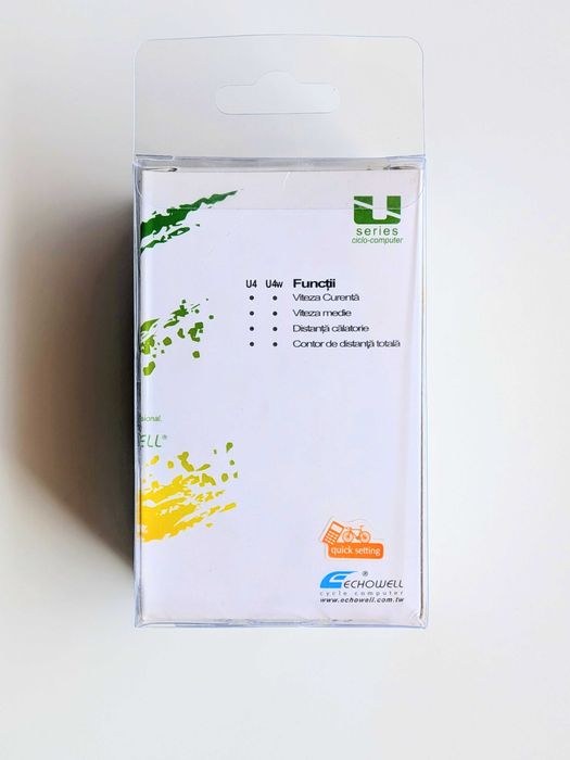 Vitezometru Echowell U4W, fara fir, 4 functii, impermeabil