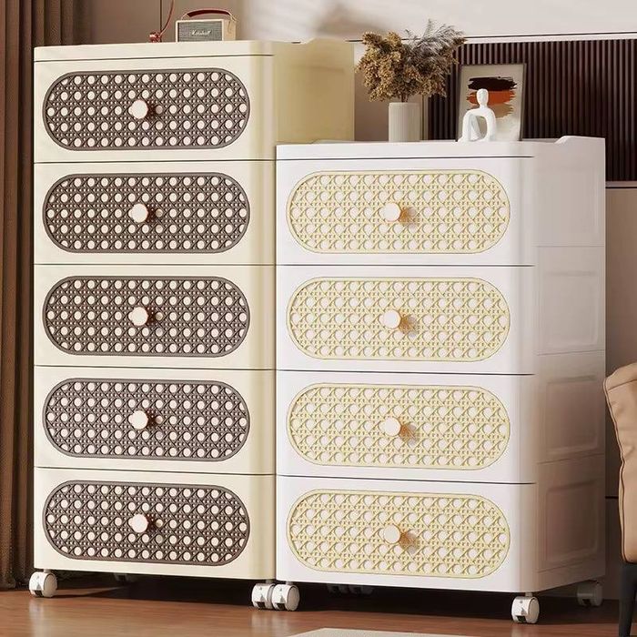 Комод пластиковый в стиле ротанга